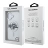 Karl Lagerfeld для iPhone 16 чехол PC/TPU Sketch Karl&Choupette Glitter Transparent (MagSafe)