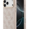 Guess для iPhone 17 Pro Max чехол PU 4G Classic metal logo Gold camera Hard Pink (MagSafe)