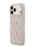 Guess для iPhone 17 Pro Max чехол PU 4G Classic metal logo Gold camera Hard Pink (MagSafe)