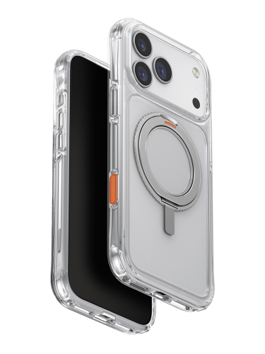 Uniq для iPhone 17 Pro Max чехол Swivix with 360-Rotating stand Lucent Clear (Magsafe)