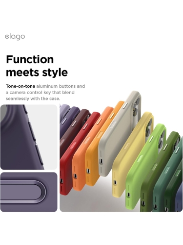 Elago для iPhone 17 Pro чехол Magnetic Silicone Deep Purple (MagSafe)