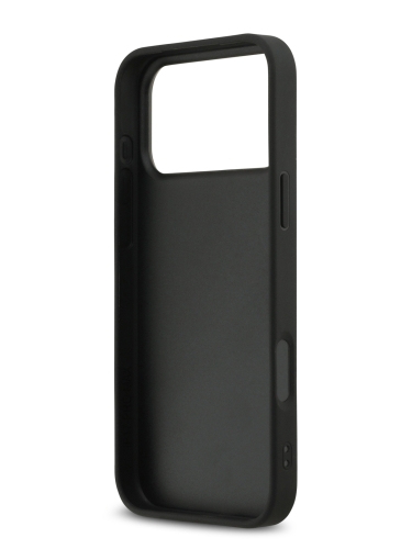 Karl Lagerfeld для iPhone 17 Pro Max чехол Fixed glitters NFT Choupette Metal pin Hard Silver