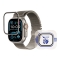 BlueO стекло для Apple Watch Ultra 1/2/3 49 mm, Sapphire Glass + Titanium Frame Natural Titanium