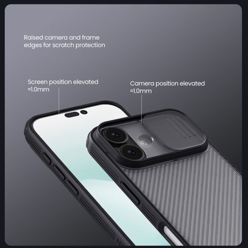 Nillkin для iPhone 17 чехол CamShield Pro Transparent Black