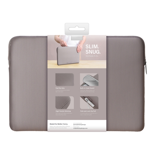 Uniq для ноутбуков 15"/16" чехол Cyprus Ridge Edition Neoprene Laptop sleeve Pewter Grey