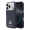 Karl Lagerfeld для iPhone 17 Pro чехол PU Saffiano FW NFT Karl&Choupette metal&Cam Blue (MagSafe)