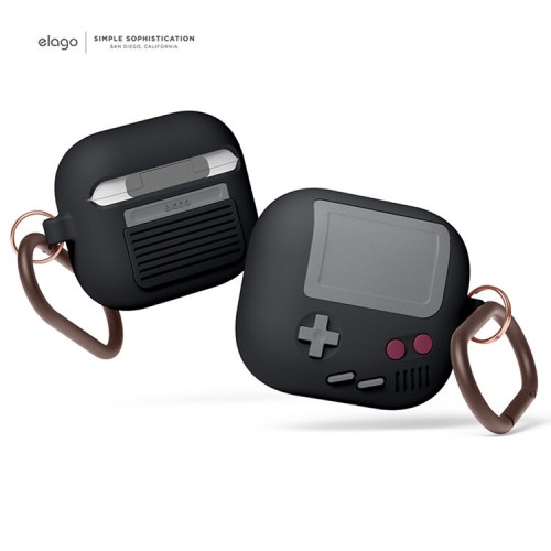 Чехол Elago Unique AW5 Game console Hang case для AirPods 3 (2021), черный