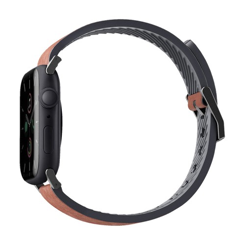 Кожаный ремешок Uniq Straden Waterproof для Apple Watch 49-46-45-44 мм, коричневый