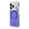 Lacoste для iPhone 17 Pro Max чехол ShockProof Lacquer Metal logo & Cam Hard Frosted Marine(MagSafe)