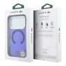 Lacoste для iPhone 17 Pro Max чехол ShockProof Lacquer Metal logo & Cam Hard Frosted Marine(MagSafe)