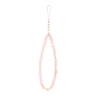 Guess для iPhone 17 Pro чехол PU 4G Big metal logo Hard + Pearl Hand Strap Pink
