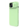 Чехол Nillkin CamShield Silky Silicone для iPhone 14, Mint Green