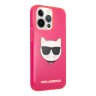 Чехол Karl Lagerfeld TPU FLUO Choupette Hard для iPhone 14 Pro, розовый