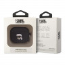 Чехол Lagerfeld Silicone case with ring NFT 3D Karl для Airpods 3 (2021), черный