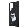 Чехол Lagerfeld PU Saffiano Monogram NFT Choupette Hard для Galaxy S23 Ultra, черный