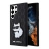 Чехол Lagerfeld PU Saffiano Monogram NFT Choupette Hard для Galaxy S23 Ultra, черный