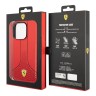 Чехол Ferrari PU-кожа Smooth/Perforated  для iPhone 14 Pro, красный