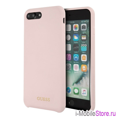 Чехол Guess Silicone для iPhone 7 Plus/8 Plus, Light Pink