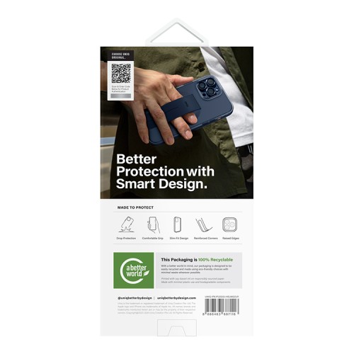 Uniq для iPhone 15 Pro Max чехол HELDRO MAG Deep Blue (MagSafe)