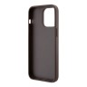 Guess для iPhone 15 Pro Max чехол PU 4G Bottom stripe Metal logo Hard Brown