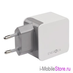 Сетевое зарядное устройство для телефона EnergEA Ampcharge 2-USB 3.4A