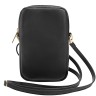 Guess для смартфонов сумка Wallet Zipper Pouch PU Grained leather 4G metal logo Black
