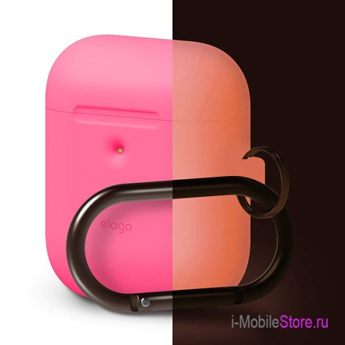 Чехол Elago Hang case для AirPods 2 wireless, Neon Pink