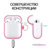 Чехол Elago Hang case для AirPods 2 wireless, Neon Pink
