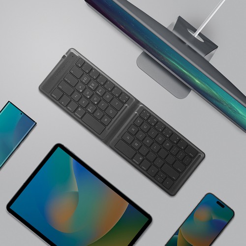 Uniq беспроводная клавиатура FORIO (англ.) Foldable Bluettoth Keyboard Lychen Green