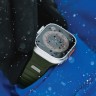 Uniq для Apple Watch 49-46-45-44 mm ремешок STRIDE FKM Rubber Green