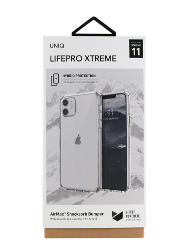 Чехол Uniq Lifepro Xtreme для iPhone 11, прозрачный
