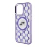 Karl Lagerfeld для iPhone 15 Pro Max чехол PC/TPU Monogram NFT Karl & Choup Metal Cam Hard Purple (MagSafe)