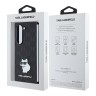Karl Lagerfeld для Galaxy Z Fold 6 чехол PU-кожа Saffiano Monogram Choupette метал.значок, черный