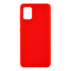 Чехол NewLevel Liquid Silicone Hard для Galaxy A51, красный