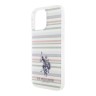 U.S. Polo для iPhone 16 Pro Max чехол PC/TPU Double Horse logo Multicolor stripes Hard Green