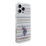 U.S. Polo для iPhone 16 Pro Max чехол PC/TPU Double Horse logo Multicolor stripes Hard Green