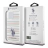 U.S. Polo для iPhone 16 Pro Max чехол PC/TPU Double Horse logo Multicolor stripes Hard Green