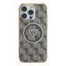 Guess для iPhone 16 Pro Max чехол PC/TPU Jet Set Trianlge logo Metal camera Hard Brown (MagSafe)