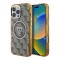 Guess для iPhone 16 Pro Max чехол PC/TPU Jet Set Trianlge logo Metal camera Hard Brown (MagSafe)