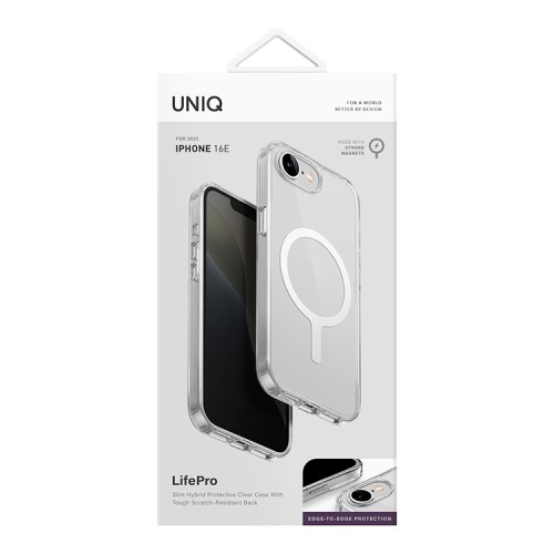 Uniq для iPhone 16e чехол Lifepro Xtreme Clear (MagSafe)