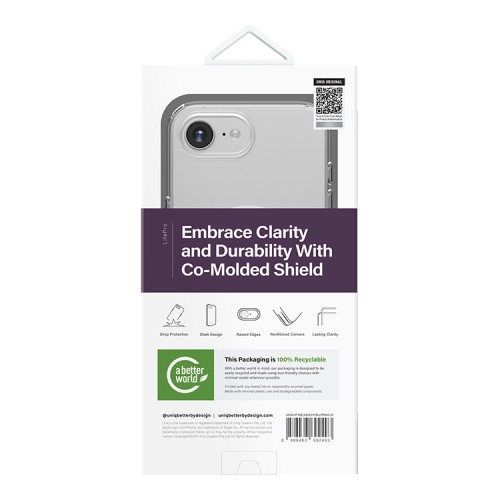 Uniq для iPhone 16e чехол Lifepro Xtreme Clear (MagSafe)