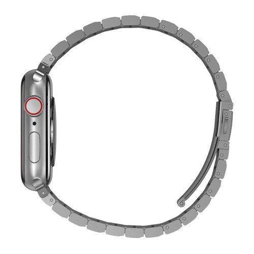 Ремешок Uniq Strova Strap Link Steel для Apple Watch 49-46-45-44 мм, серебристый