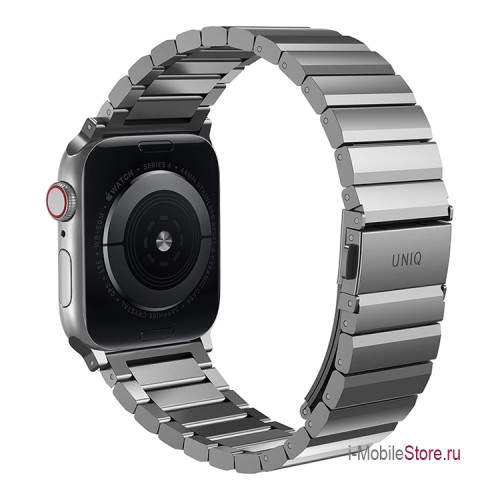 Ремешок Uniq Strova Strap Link Steel для Apple Watch 49-46-45-44 мм, серебристый