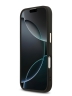 Guess для iPhone 17 чехол PU 4G Triangle Diamond metal logo Gold camera Hard Black (MagSafe)