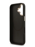Guess для iPhone 17 чехол PU 4G Triangle Diamond metal logo Gold camera Hard Black (MagSafe)
