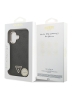 Guess для iPhone 17 чехол PU 4G Triangle Diamond metal logo Gold camera Hard Black (MagSafe)