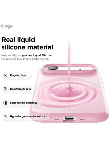 Elago для iPhone Air чехол Magnetic Silicone Hot Pink (MagSafe)