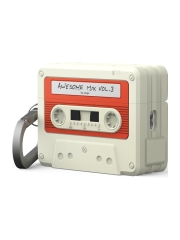 Elago для AirPods Pro 3 чехол Unique Cassette Tape Hang case White/Red