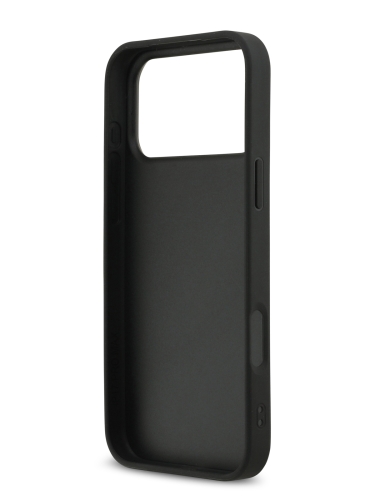 Karl Lagerfeld для iPhone 17 Pro Max чехол Fixed glitters NFT Karl Ikonik Metal pin Hard Black