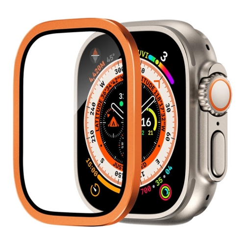 BlueO стекло для Apple Watch Ultra 1/2/3 49 mm, Sapphire Glass + Titanium Frame Orange